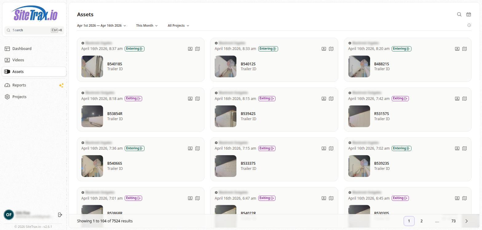 SiteTrax.io Assets Gallery