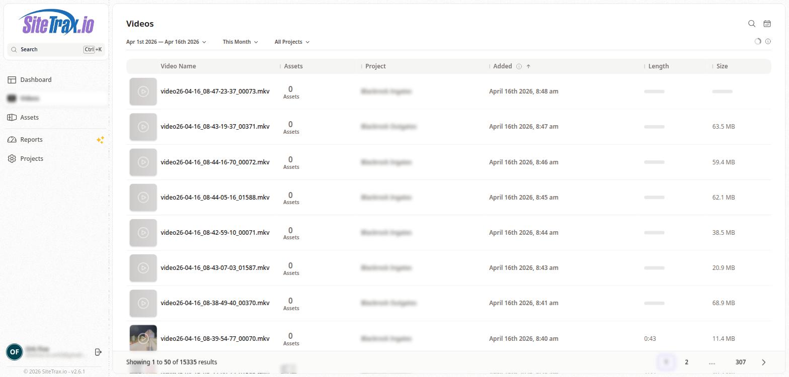 SiteTrax.io Video Naming Convention