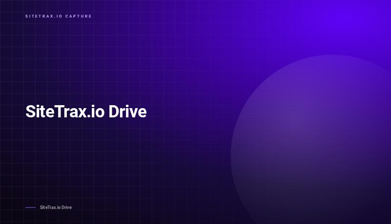 SiteTrax.io Drive