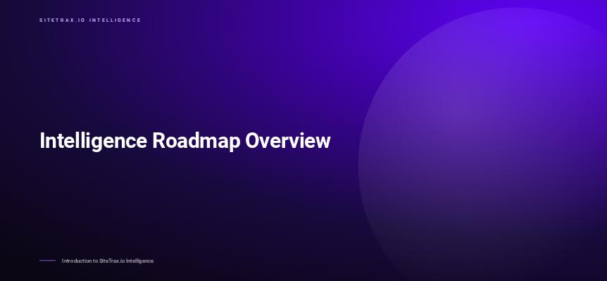 Intelligence Roadmap Overview