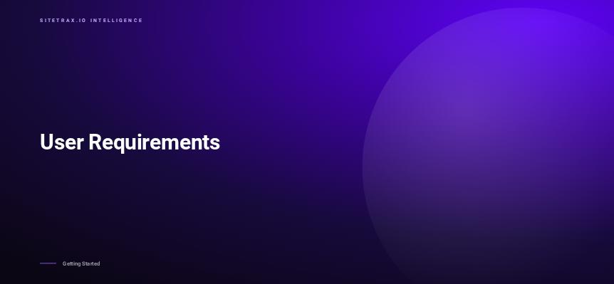 User Requirements
