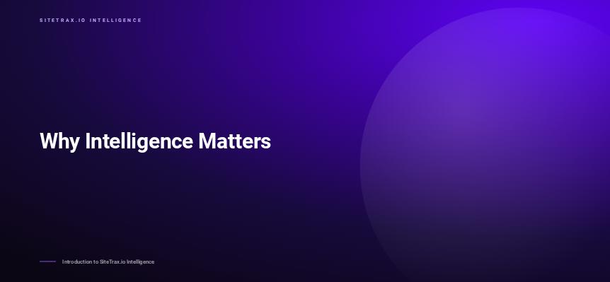 Why Intelligence Matters